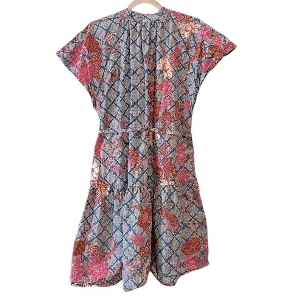 Apiece Apart Nyang Nyang Dress Indo Batik Size 10 100% Organic Cotton‌‌‌‌ - Picture 9 of 16